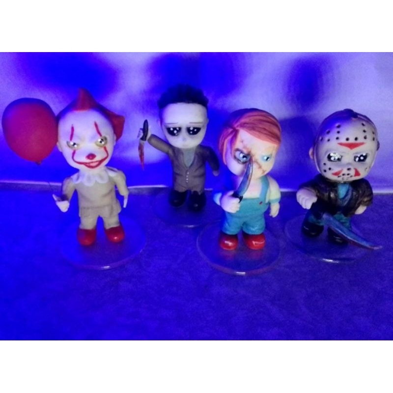 Kit Bonecos De Terror It Jason Chucky E Myers Shopee Brasil