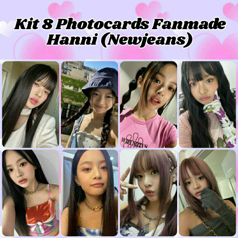 Kit 8 Photocards Hanni Newjeans Selca Fanmade Shopee Brasil