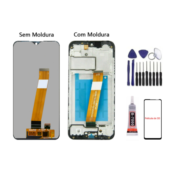 Original Frontal Tela Touch Display Compatível A01 A015 Lcd Sem Aro e