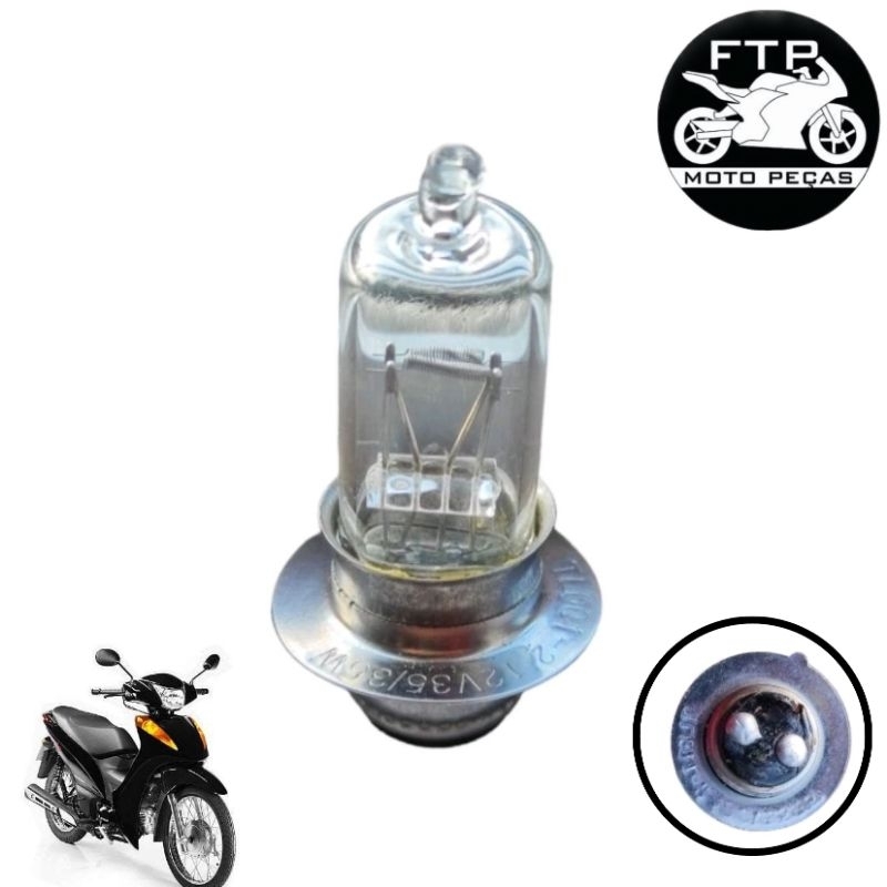 LÂMPADA FAROL M5 HALOGENA 35W 35W BIZ 100 125 BROS 125 150 Shopee