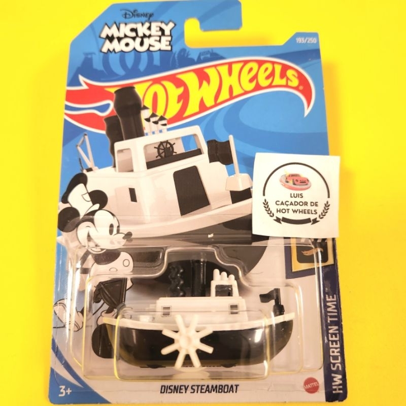 Disney SteamBoat Barco Do Mickey Hot Wheels Lacrado Barco Do Mickey