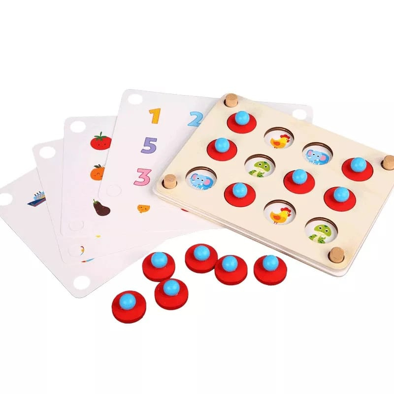 Jogo Da Memoria 5 Cards Jogo Didatico Montessori Shopee Brasil