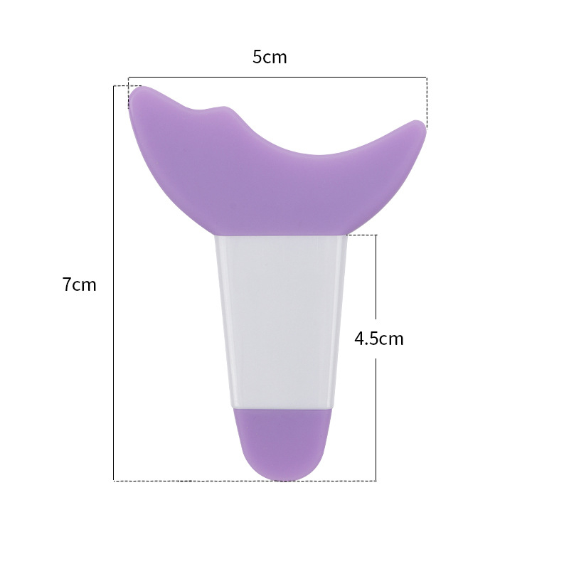 Espátula Molde Asa de Silicone Protetor Máscara de Cílios e Molde para