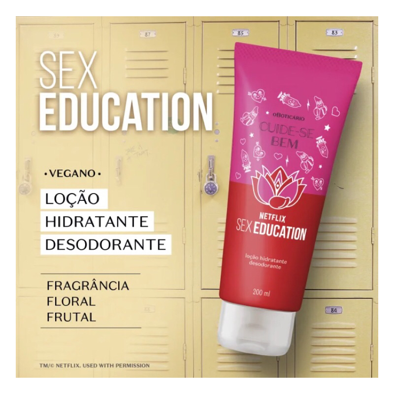 Loção Hidratante Desodorante Cuide se Bem Netflix Sex Education ml