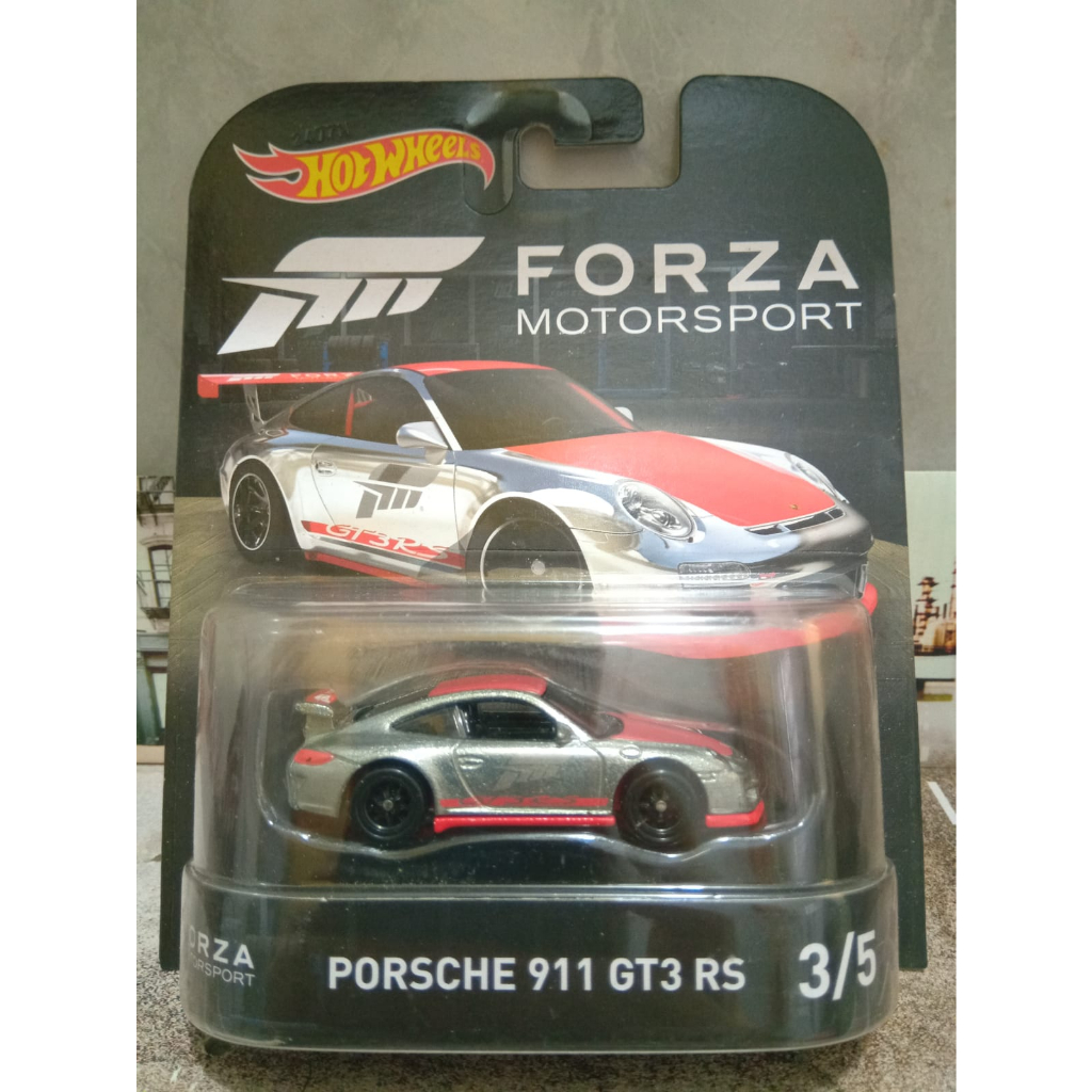 Hot Wheels Porsche GT RS Forza Motorsport Pneus De Borracha