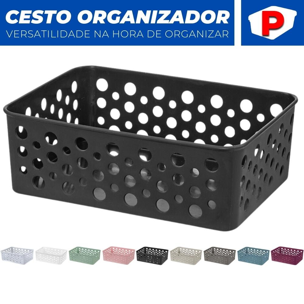 Cesto Organizador Rattan Armario Gaveta Lavanderia P 19x13 Shopee