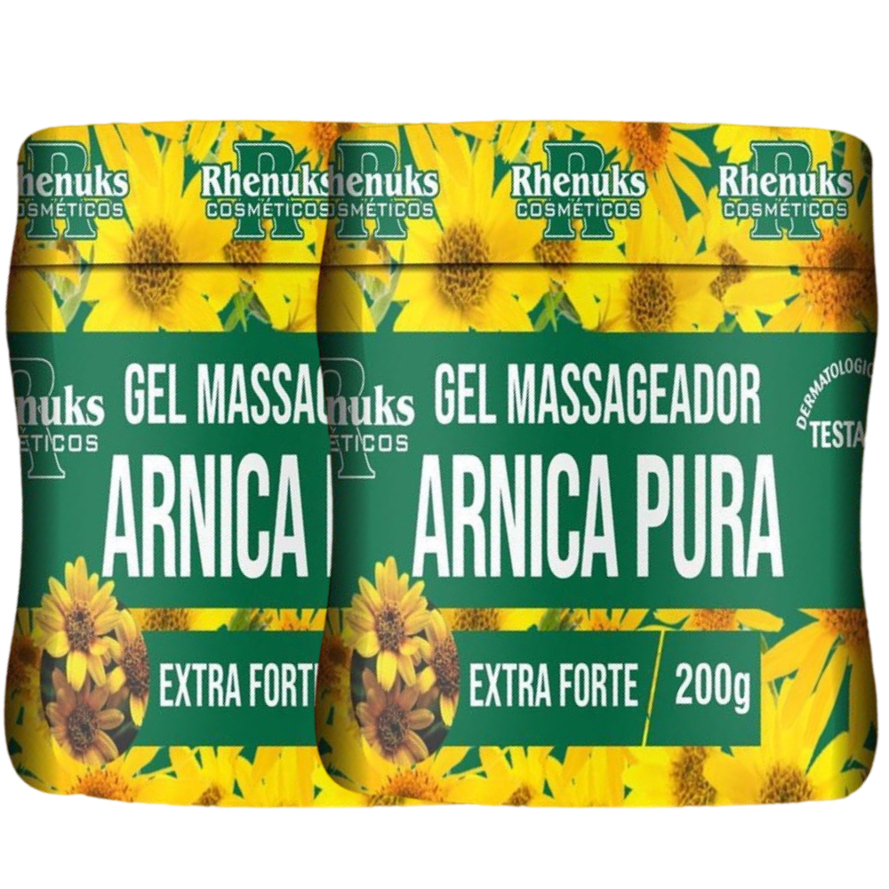 Kit 2 Gel Massageador Arnica Pura 200g Extra Forte Shopee Brasil