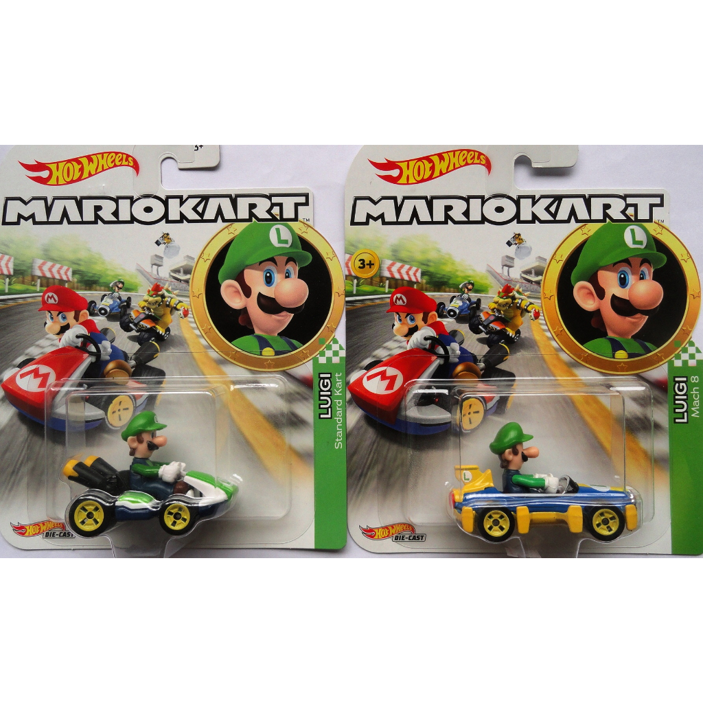 Hot Wheels Oferta Mario Kart Luigi Standard Kart Luigi Mach Shopee Brasil
