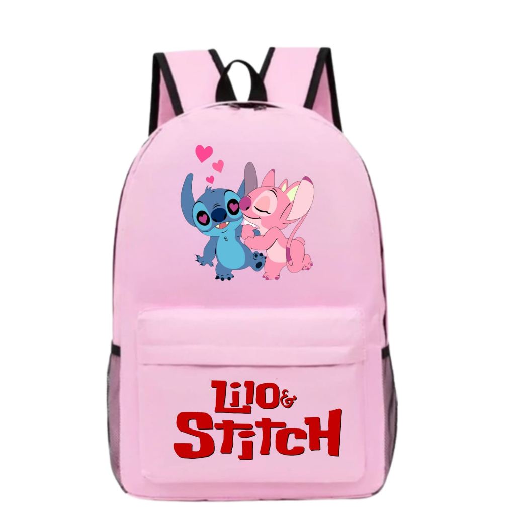 Mochila Bolsa Anime Lilo Stitch Escolar Feminina Envio Imediato