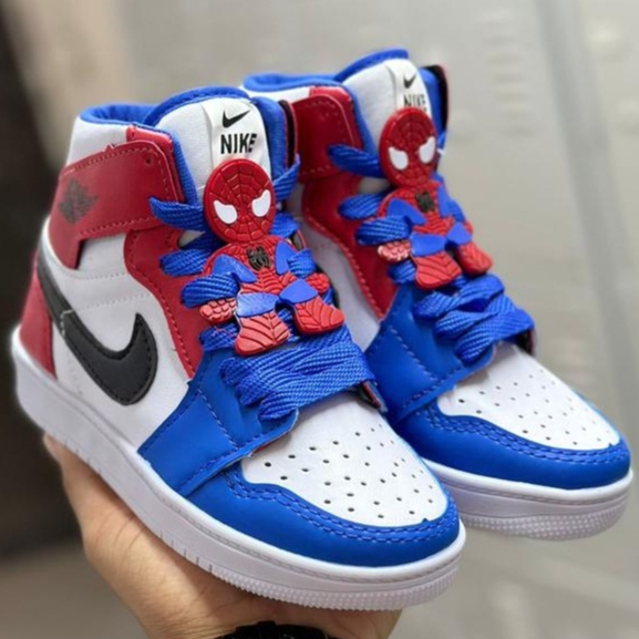 Botinha Cano Alto Infantil Escolar Nike Air Jordan Personagens Homem