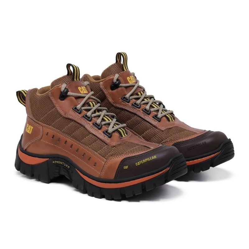 Bota Caterpillar Adventure Em Couro Palmilha Em Gel Shopee Brasil