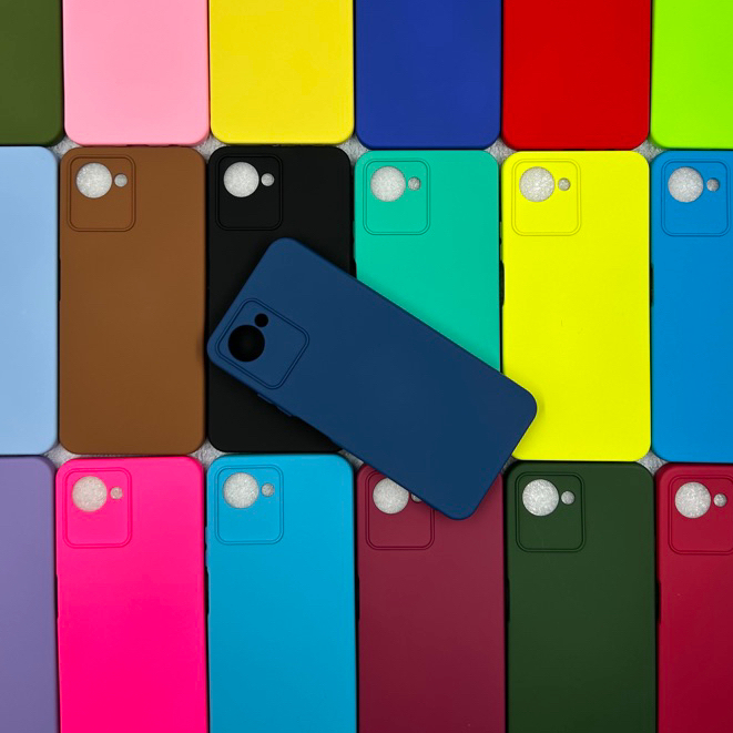 Capa Realme C30s Silicone Aveludada Protege Câmera Colorida Capinha