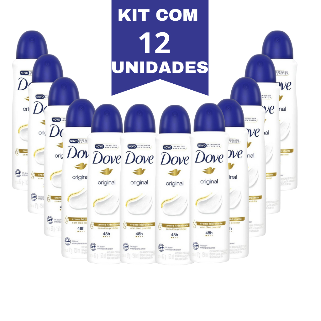 Kit Desodorante Dove Original Aerosol Antitranspirante Spray