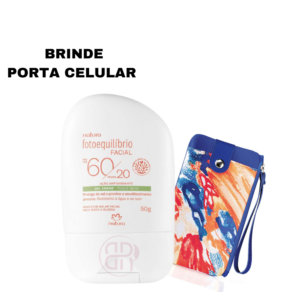 Gel Creme Protetor Facial FPS 60 FPUVA 20 Pele Mista A Oleosa Toque