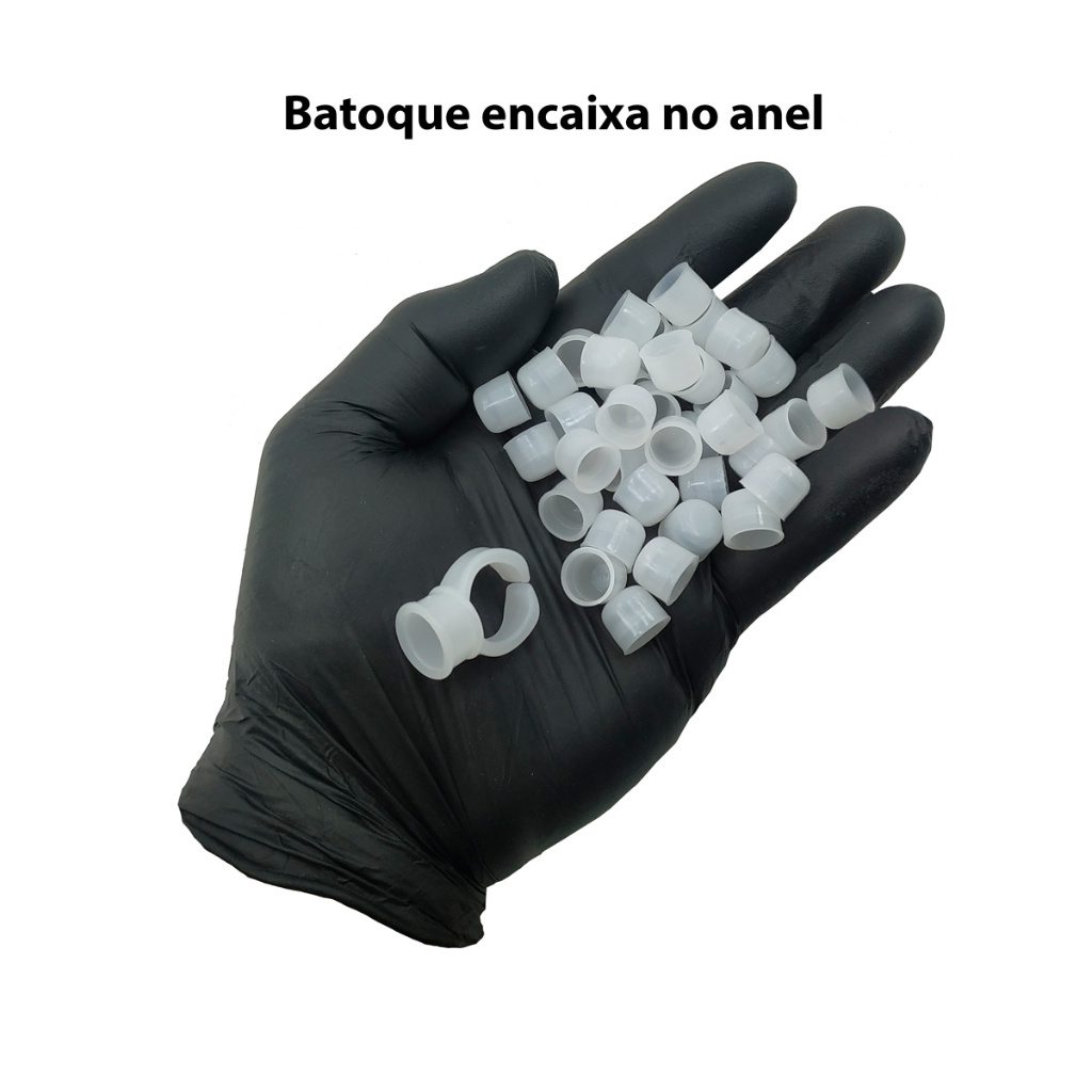 Kit 50 Batoques 11mm 1 Anel Batoque Dermocamp Branco Shopee Brasil