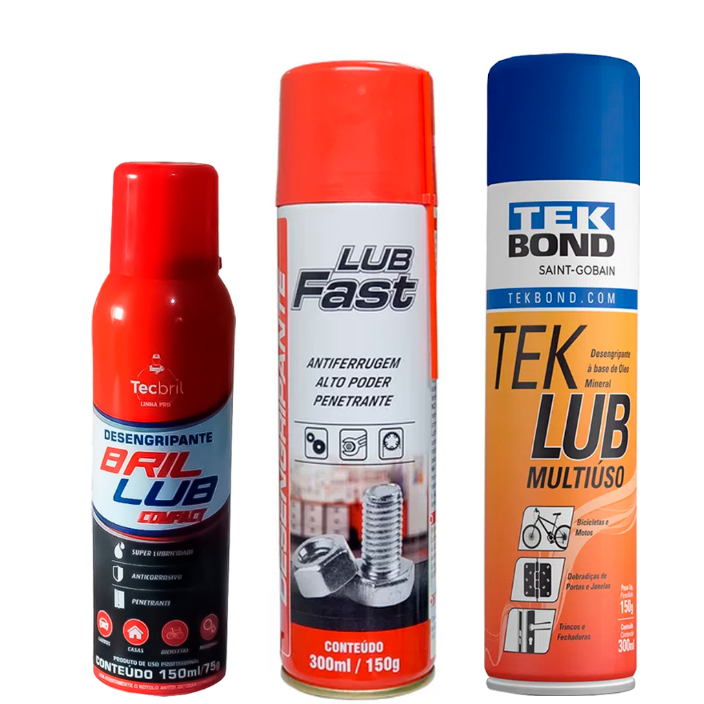 Desengripante Spray Anti Corrosivo Tecbril Ml Lubfast Ml Teklub