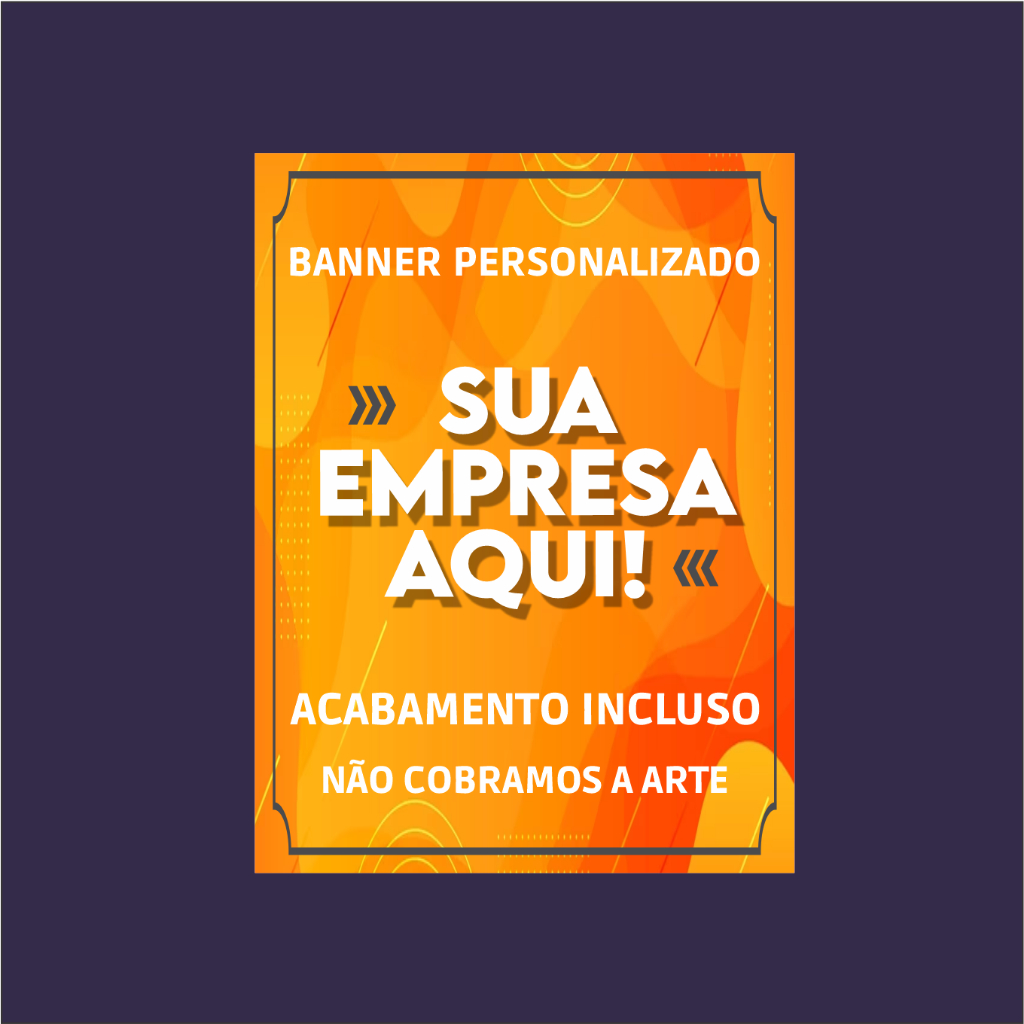 Banner Personalizado Completo Medida De 90x60 Shopee Brasil