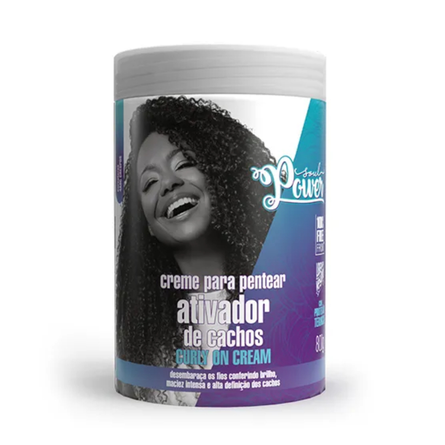 Creme Para Pentear Curly On Cream Soul Power G Shopee Brasil