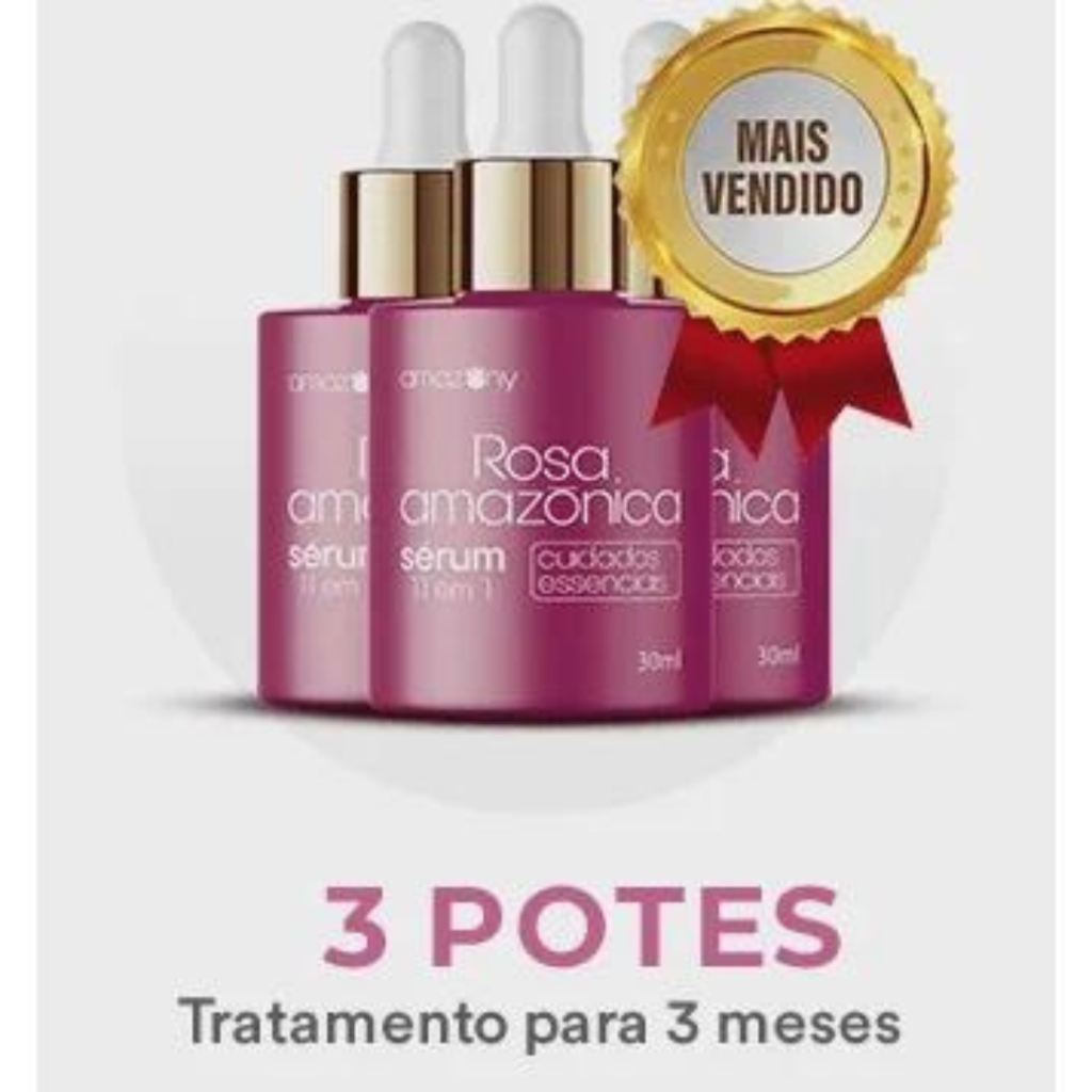 Rosa Amazonica Amazony Original Melhor Que Hidra Pele Serum Em