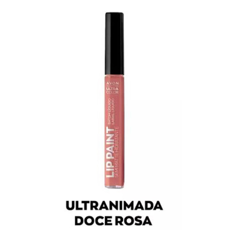 Batom Líquido Semi matte Doce Rosa Atitude Nude Lip Paint Avon
