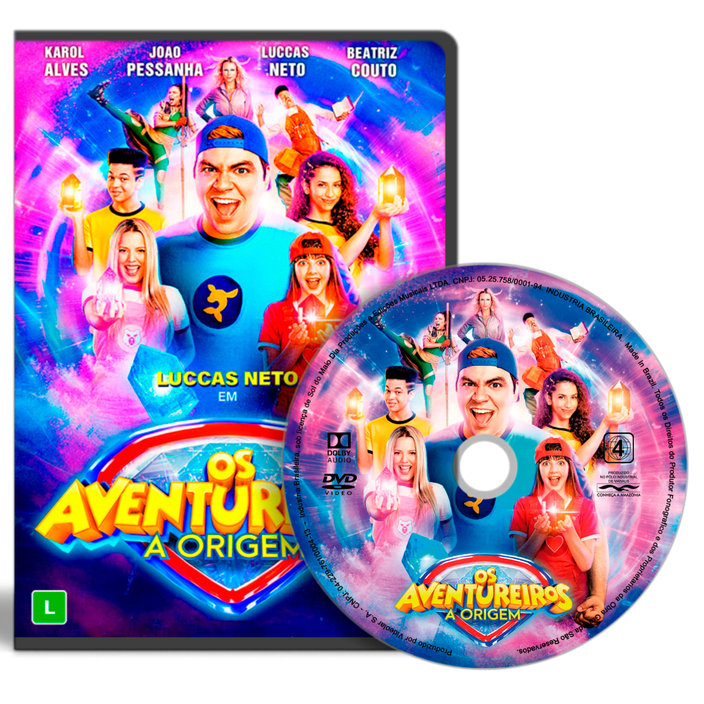 DVD Luccas Neto Em Os Aventureiros A Origem 2023 Shopee Brasil