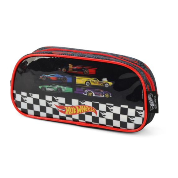 Estojo Simples Escolar Infantil Hot Wheels Luxcel Shopee Brasil