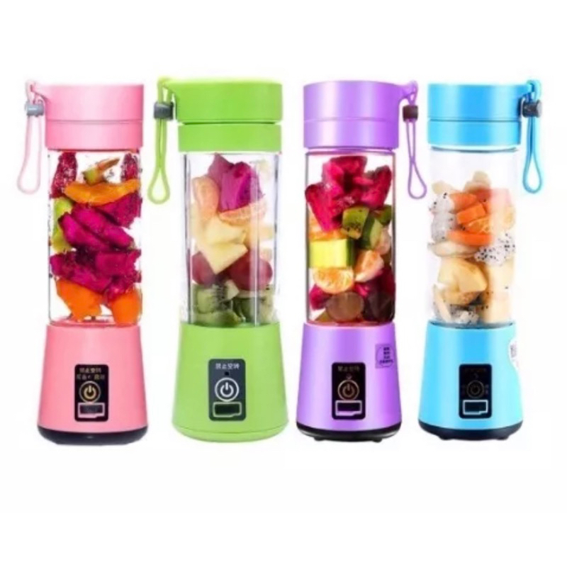 Mini Liquidificador Portátil Shake 6 Laminas Cabo USB ENVIO Shopee