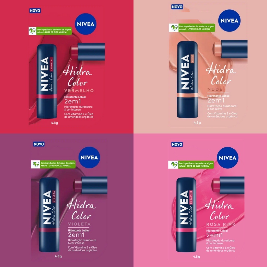 Nivea Hidratante Labial Hidra Color Em G Shopee Brasil