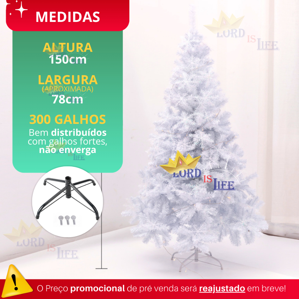 Rvore De Natal Cm Galhos Super Cheia Grande Luxo Decora O De