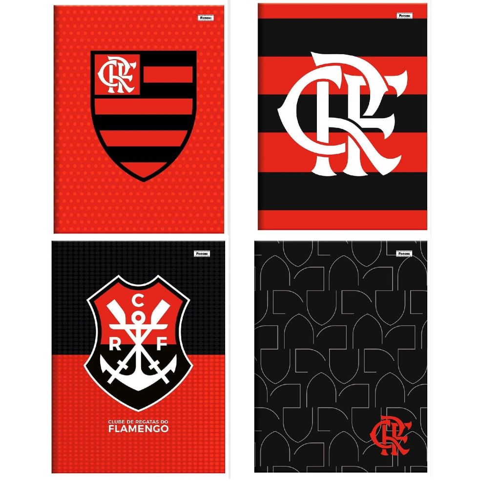 Caderno Brochura Pequeno Flamengo Capa Dura 80fls Foroni Shopee Brasil