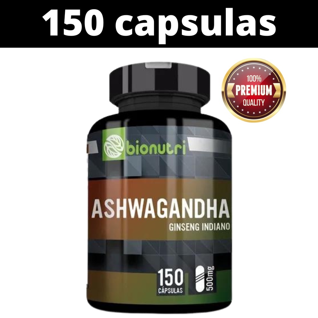 Ginseng Indiano Ashwagandha 500 Mg 150 Caps Bionutri Shopee Brasil