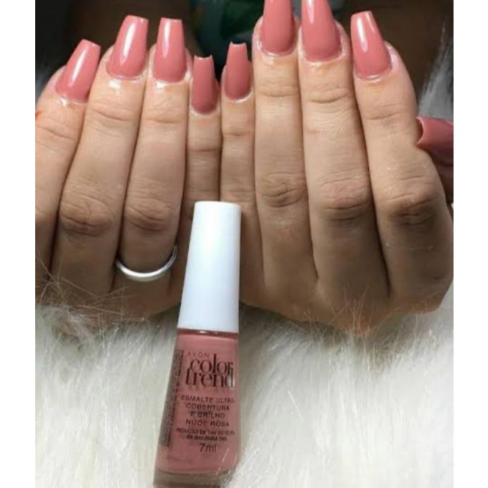 Esmalte Ultra Cobertura E Brilho Mais Nudes Avon Color Trend Shopee