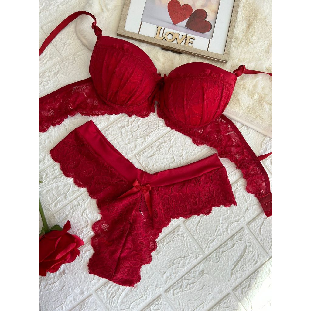 Lingerie Conjunto Sutiã De Renda Luxo Sexy Tanga Fio Claudia Micro Shopee Brasil