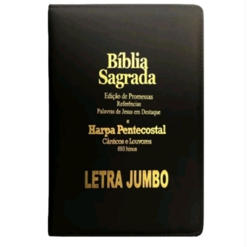 B Blia Harpa Letra Jumbo Preta Z Per Ed De Promessas Palavras De