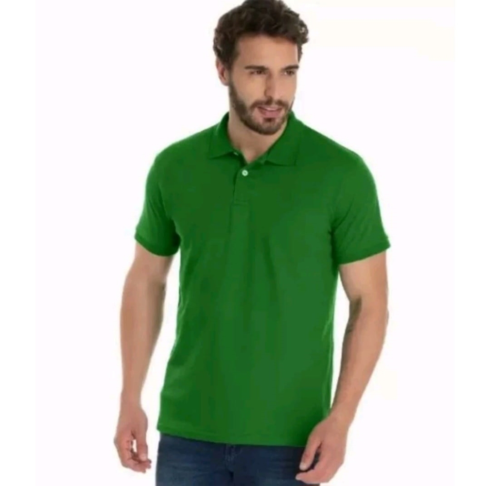 Camisa Gola Polo Em Malha Piquet Camiseta Masculino Verde Shopee Brasil