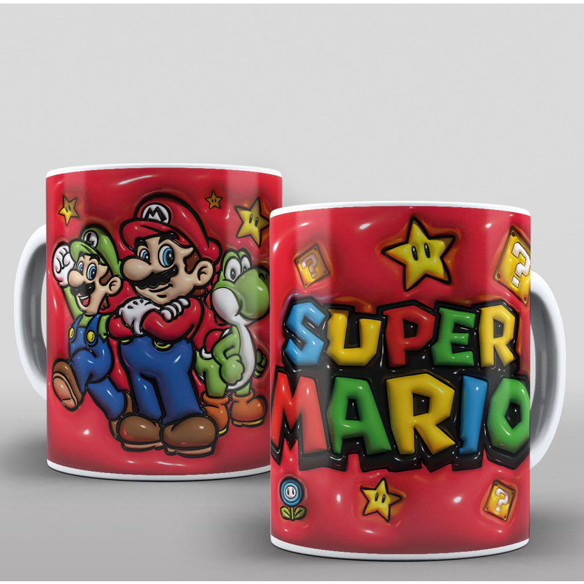 Caneca Personalizada Super Mario D Turma Ml Shopee Brasil