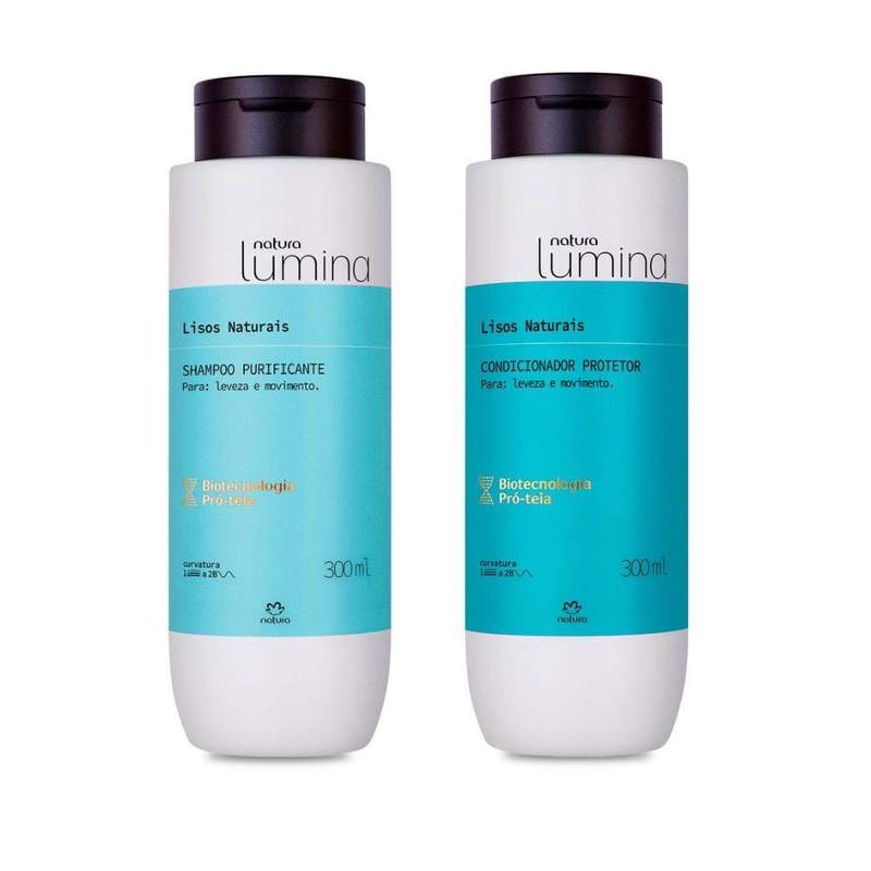 Kit Shampoo E Condicionador Natura Lumina Lisos Naturais Shopee Brasil