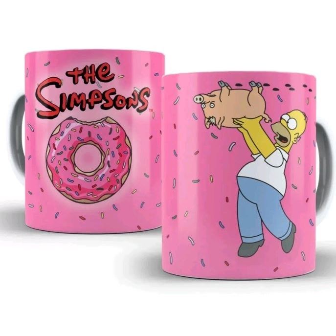 Caneca Os Simpsons Homer Bart The Simpsons Personalizada Presente