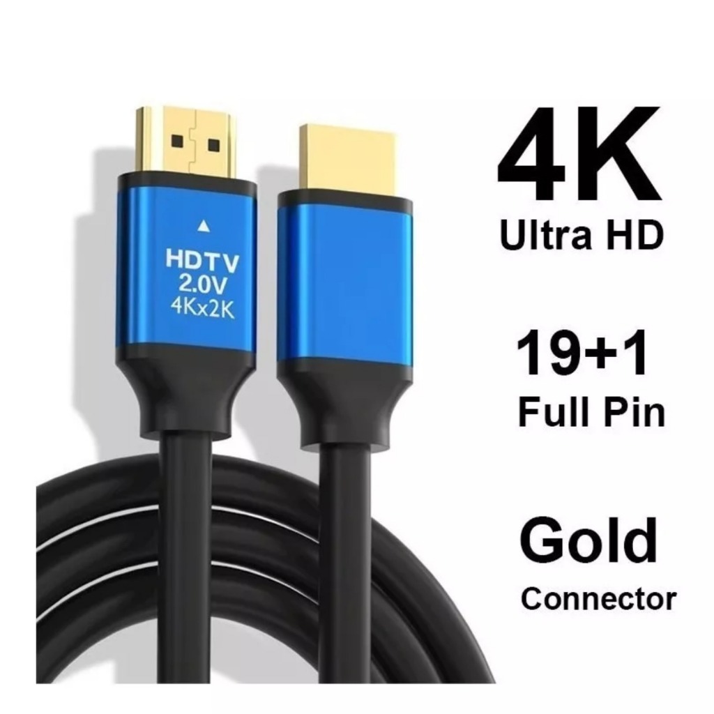 Cabo Hdmi 20m 4k 2 0 Ultra Hd 19 Pinos Premium Blindado Shopee Brasil