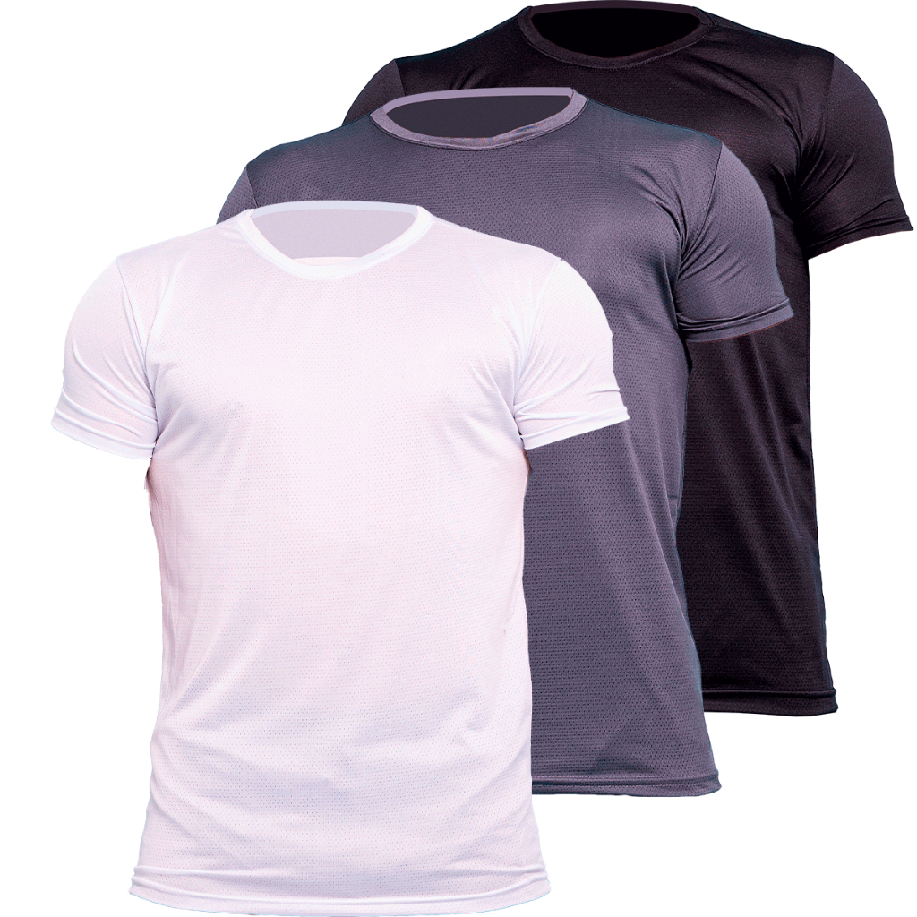 Camiseta Furadinha Masculina Ltreino Academia Camisa Dryfit Lisa Basica