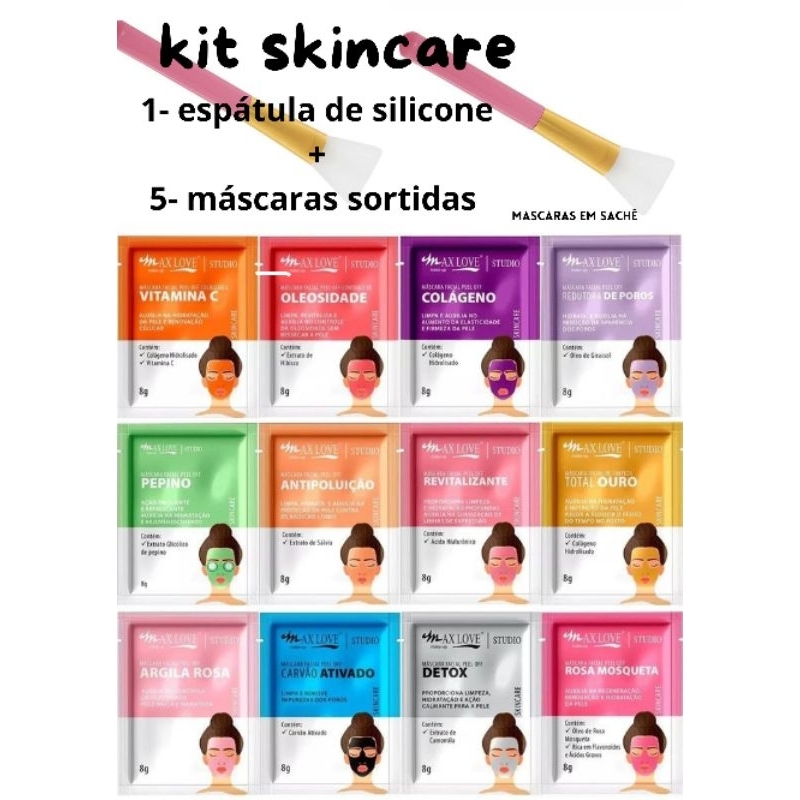 Kit Skincare Esp Tula M Scaras Facial Peel Of Sortida Shopee