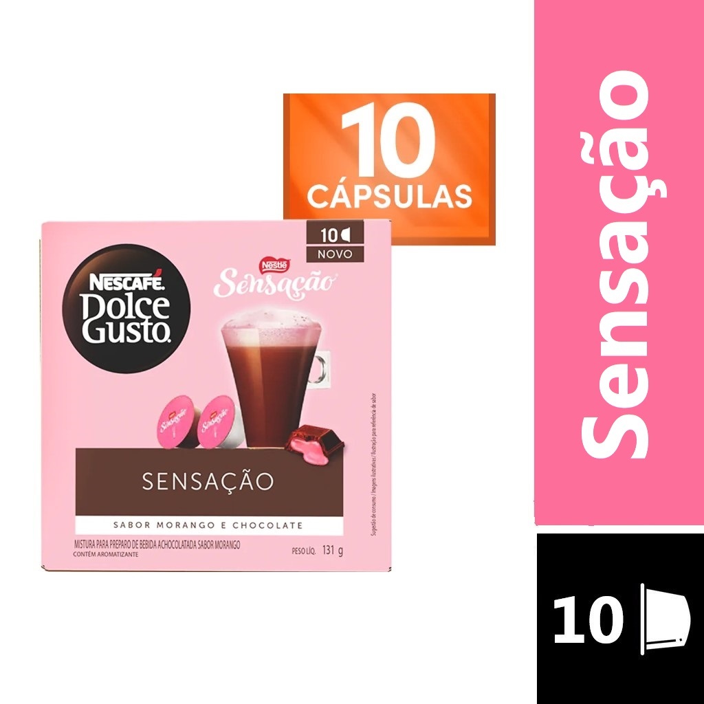 Sensa O C Psulas Dolce Gusto Caixa Cremoso Lan Amento Chocolate