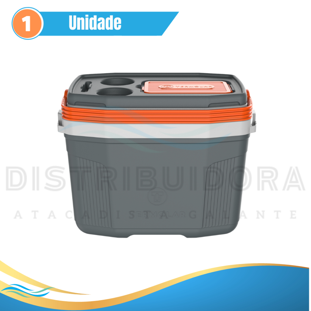 Caixa Termica Suv Cooler Litros Termolar Cinza Original Latas