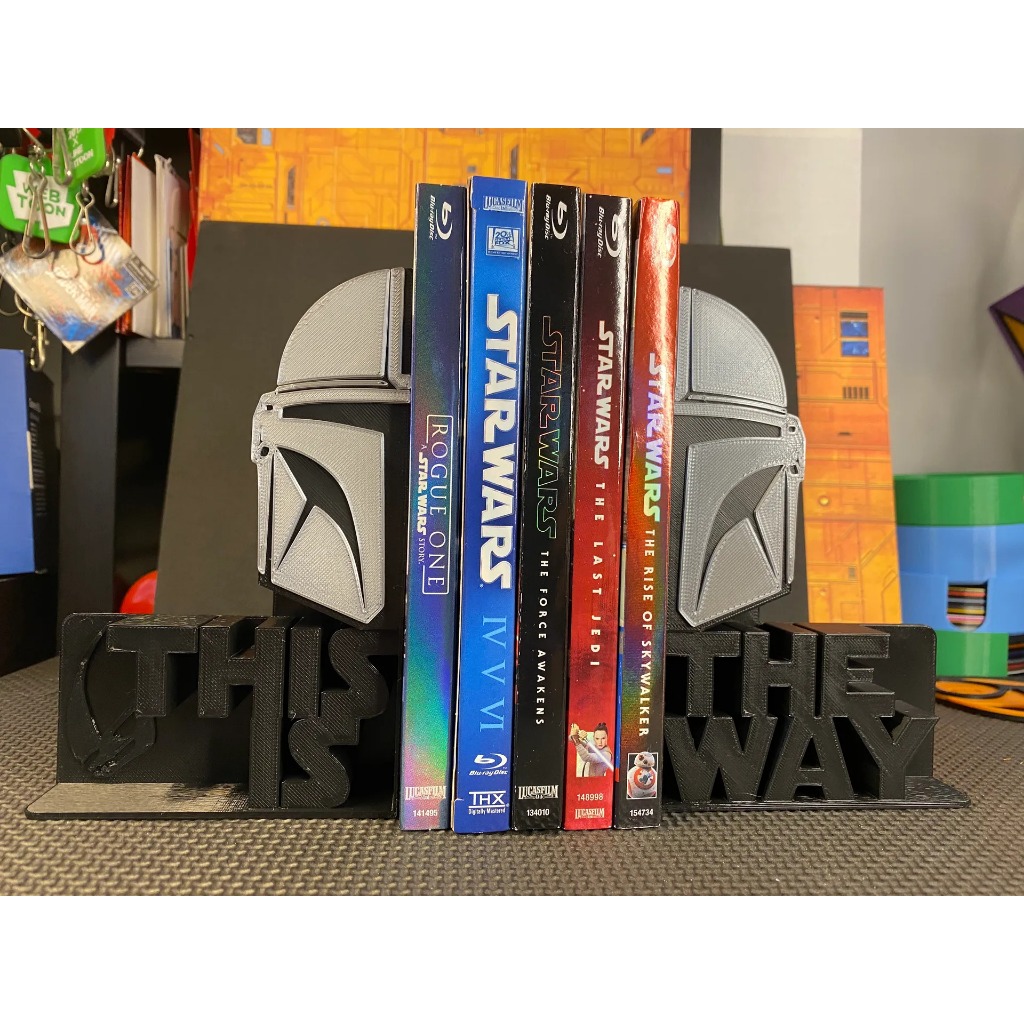 Suporte Aparador De Livros Star Wars The Mandalorian Shopee Brasil