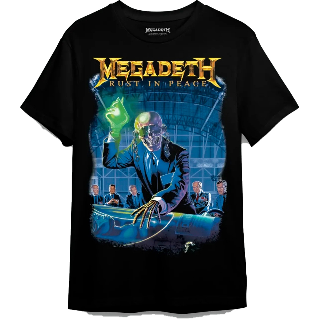 Camiseta Megadeth Rust In Peace Consulado Do Rock Shopee Brasil