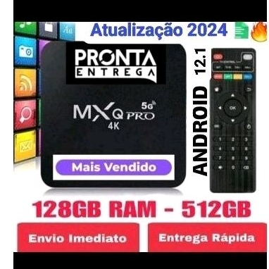 Modelo 2024 Box Aparelho Para Transformar TV Comum Em Smart TV