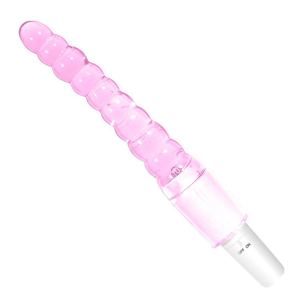 Plug Anal Silicone Vibrador em Jelly Bastão Feminino Masculino