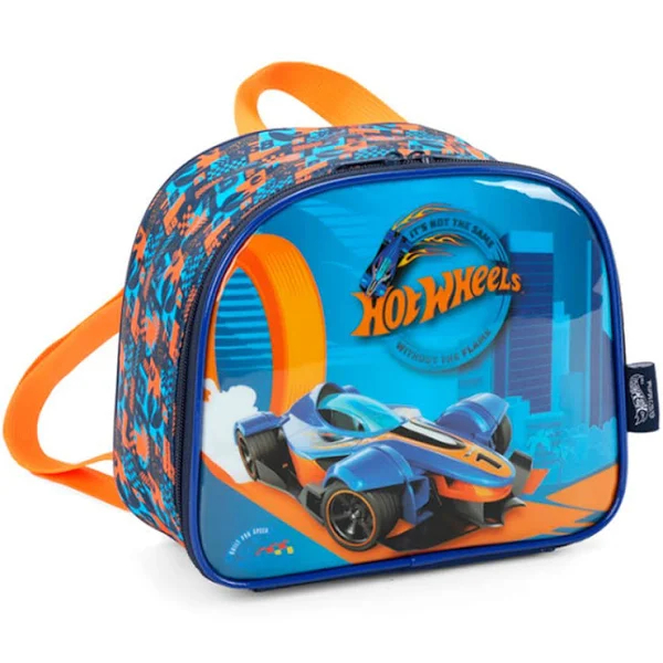 Lancheira Infantil Hot Wheels Azul Luxcel Shopee Brasil