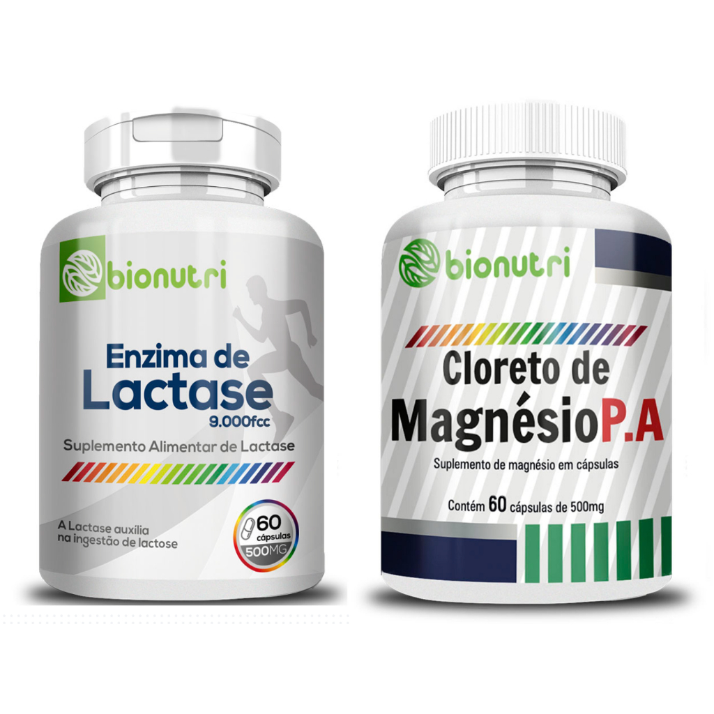 Kit Enzima De Lactase Cloreto De Magnesio P A 60 Capsulas Shopee Brasil