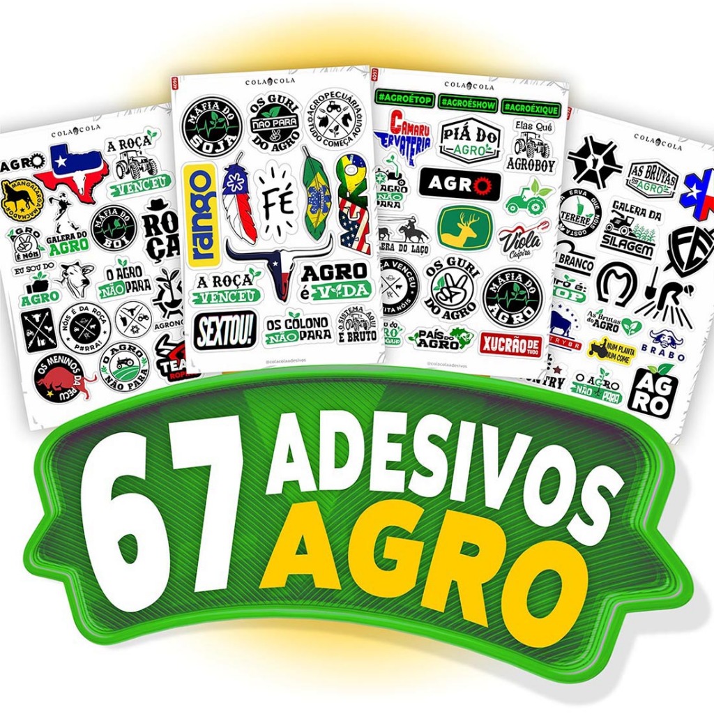 Adesivo Country Agro Para Garrafa Termica De Terer Caminh O Carro Kit